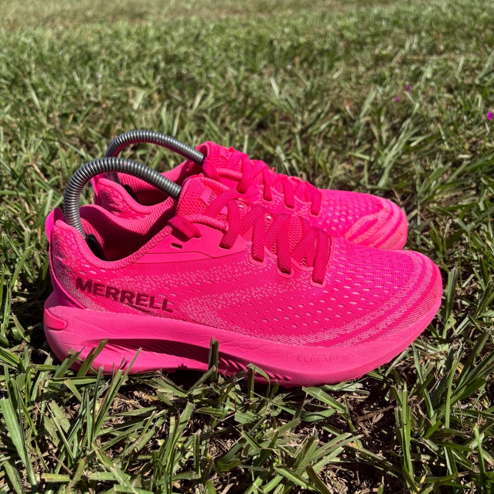 Merrell Morphlite Trail Running Shoe Women 7 Knockout Pink J068344 FloatPro Neon